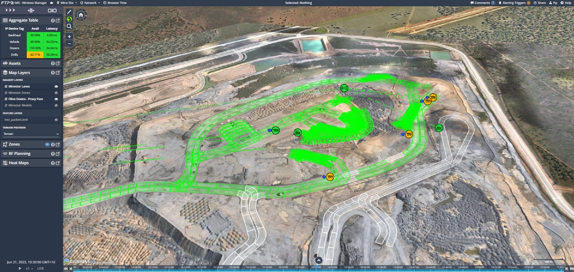IMS Integrated Lanes Overlay